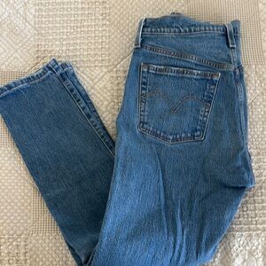 Levis 501 skinny ripped jeans.